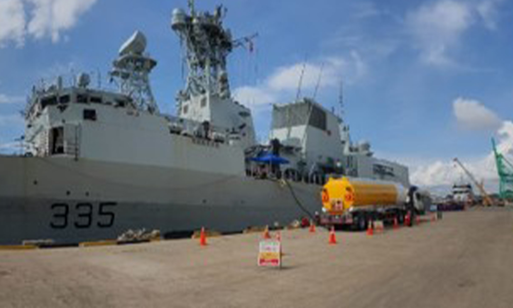 Road Tanker Transport & Bunkering to Canada Navy Vessel
HMCS Calgary